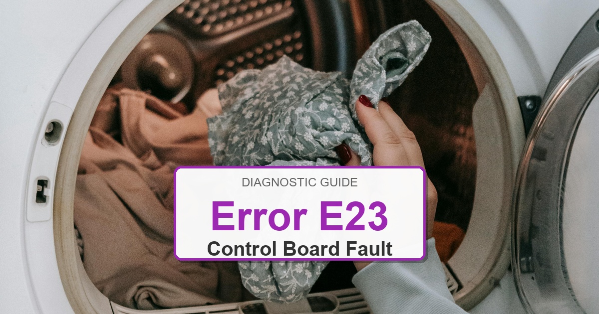 How to Fix Bosch Dryer Error E23