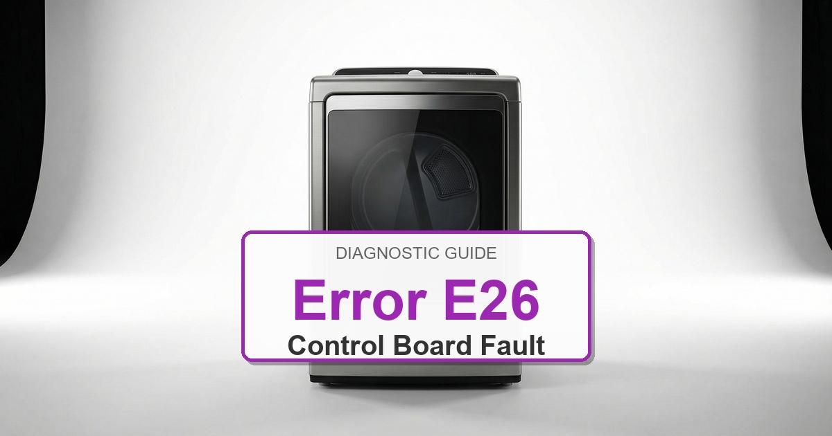 How to Fix Bosch Dryer Error E26