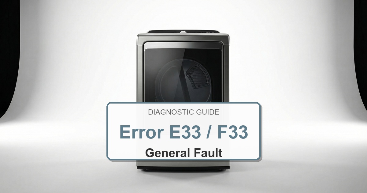 Bosch Dryer Error E33 / F33 overlay image