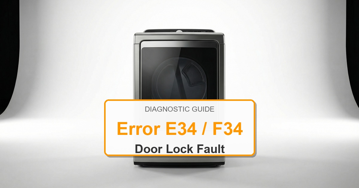 Bosch Dryer Error E34 / F34 overlay image