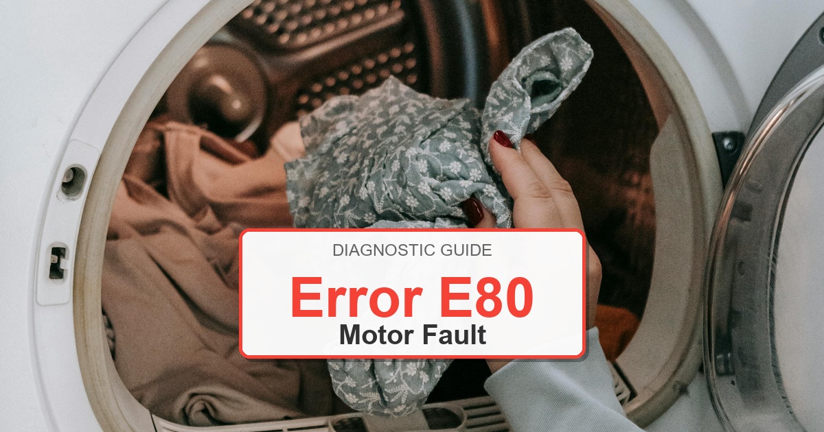 How to Fix Bosch Dryer Error E80