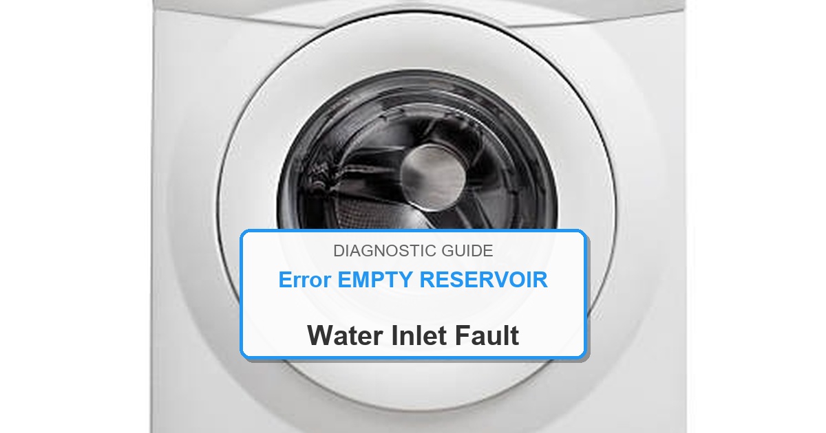 Bosch Dryer Error EMPTY RESERVOIR overlay image