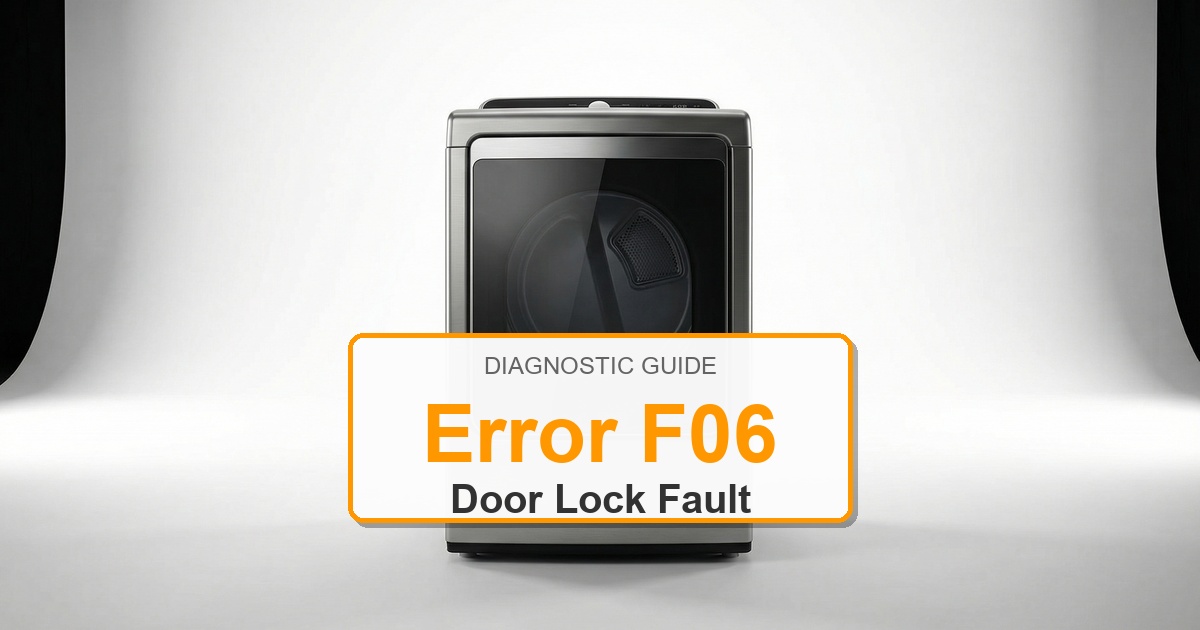 Bosch Dryer Error F06 overlay image