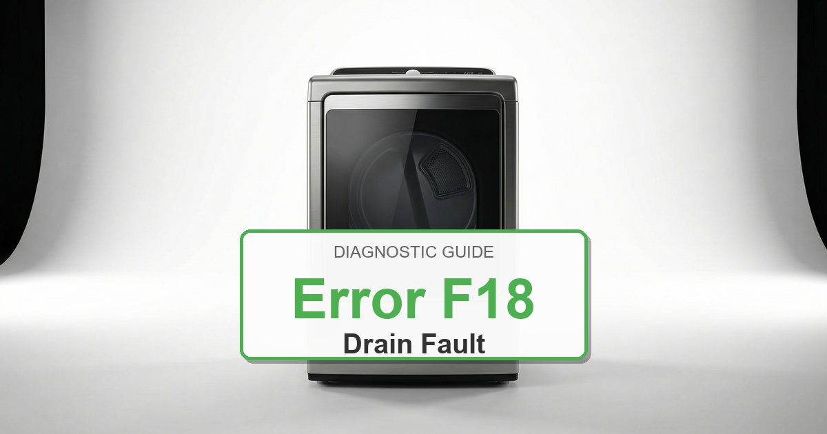 Bosch Dryer Error F18 overlay image