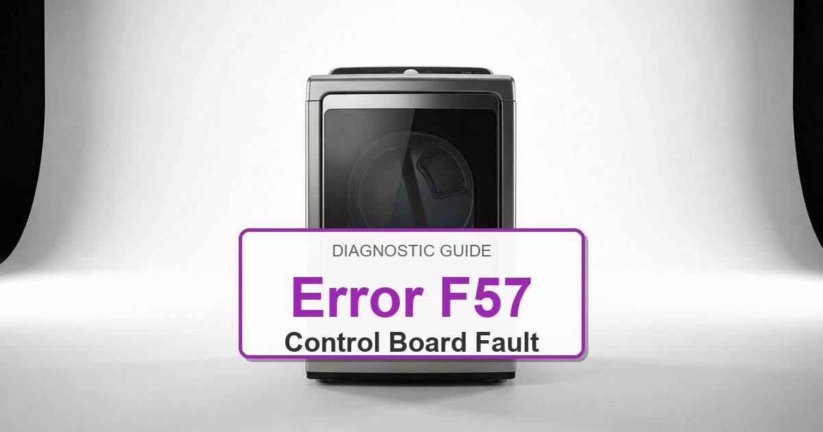 How to Fix Bosch Dryer Error F57