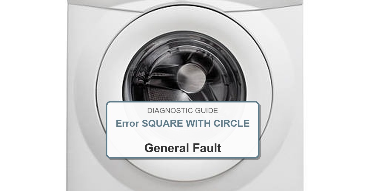How to Fix Bosch Dryer Error SQUARE WITH CIRCLE