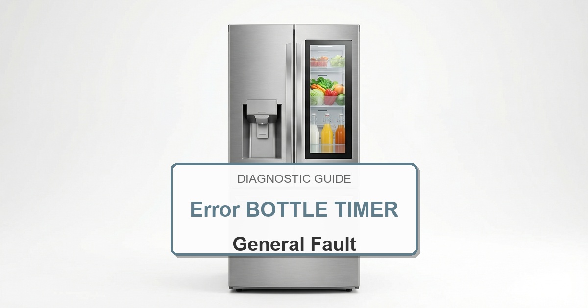 Bosch Refrigerator Error BOTTLE TIMER overlay image