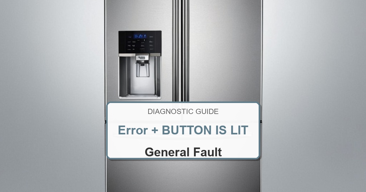 Bosch Refrigerator Error + BUTTON IS LIT overlay image