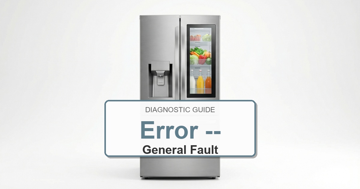 Bosch Refrigerator Error -- overlay image