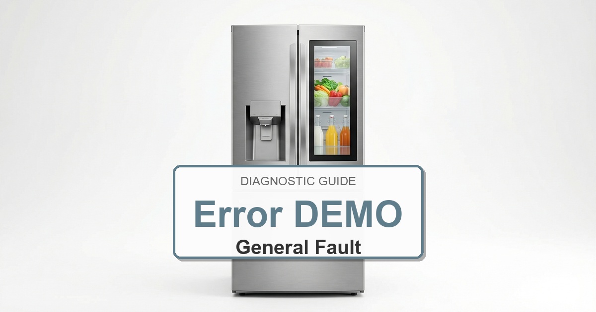 Bosch Refrigerator Error DEMO overlay image