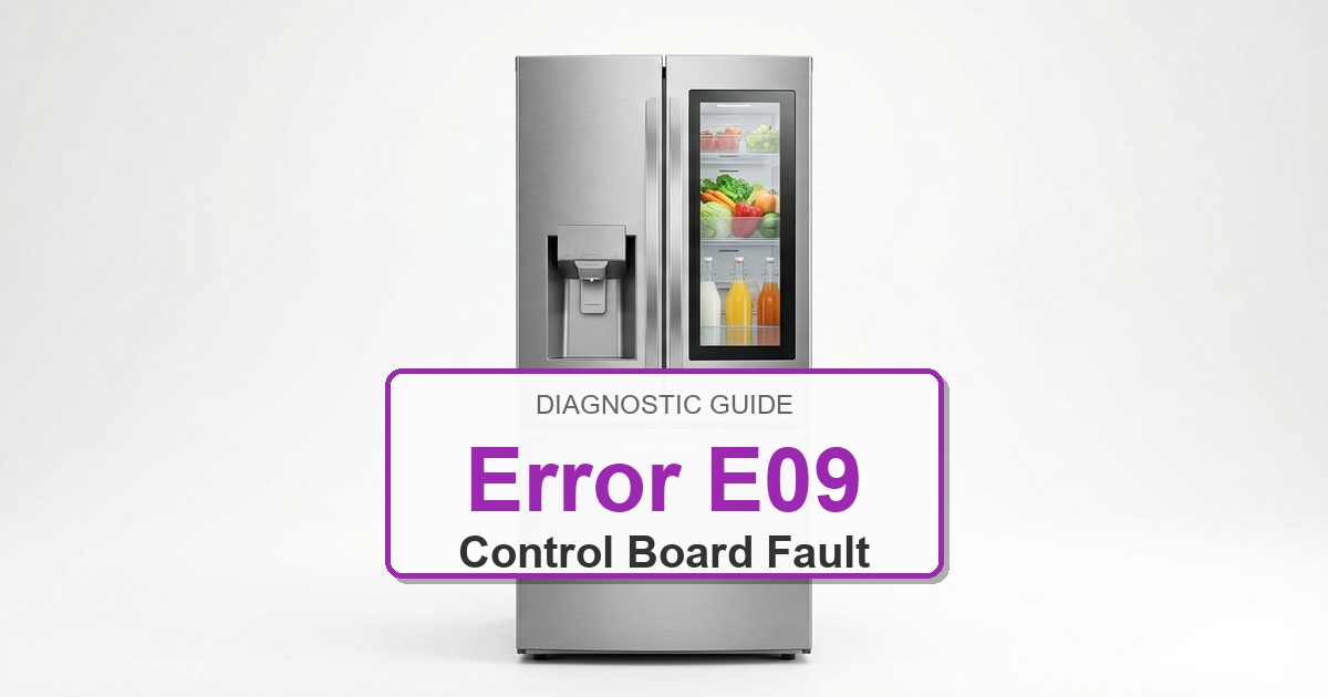 Bosch Refrigerator Error E09 overlay image