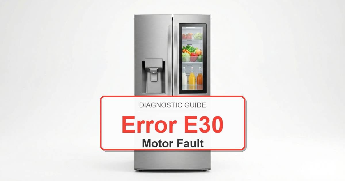 Bosch Refrigerator Error E30 overlay image