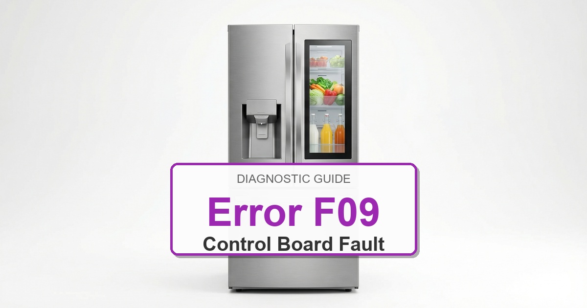 Bosch Refrigerator Error F09 overlay image