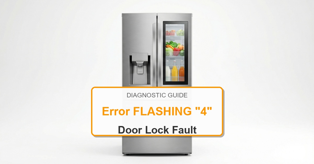 How to Fix Bosch Refrigerator Error FLASHING “4”