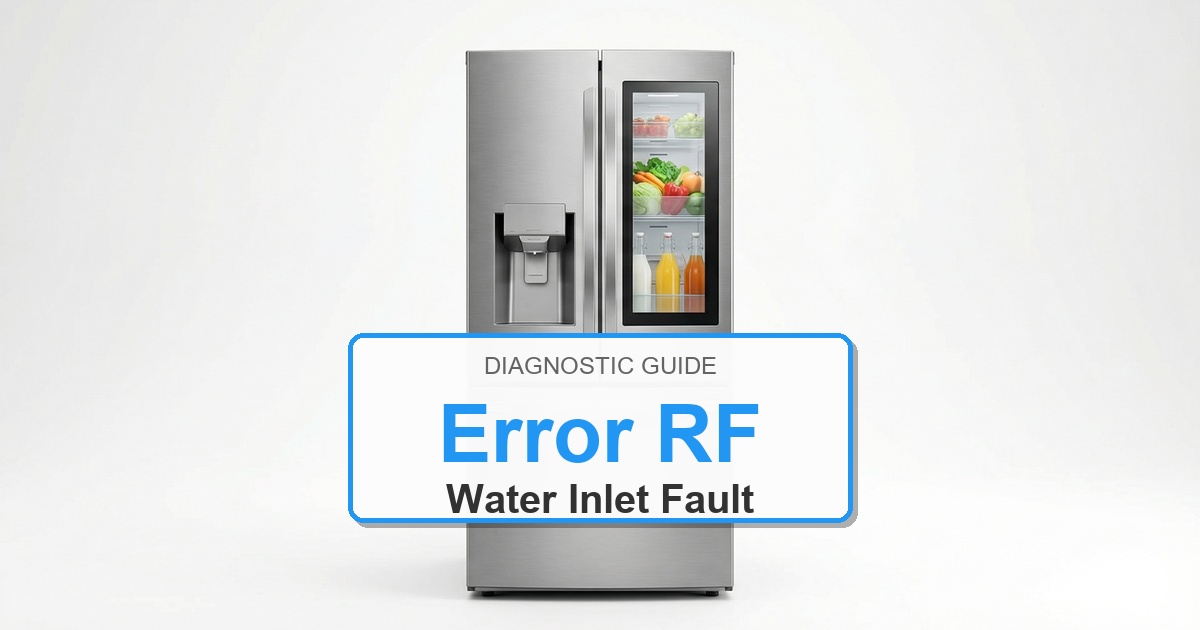 Bosch Refrigerator Error RF overlay image