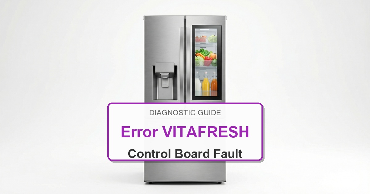 Bosch Refrigerator Error VITAFRESH overlay image