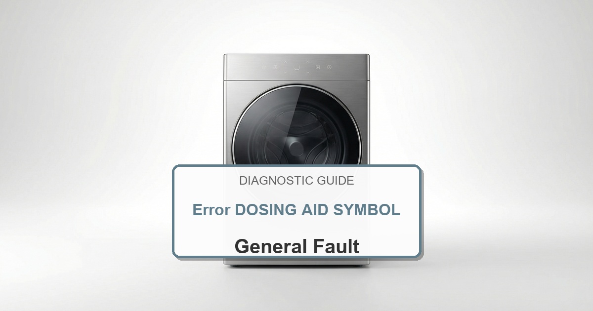 How to Fix Bosch Washer Error DOSING AID SYMBOL