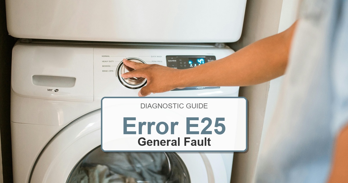 How to Fix Bosch Washer Error E25