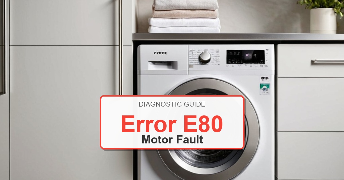 How to Fix Bosch Washer Error E80