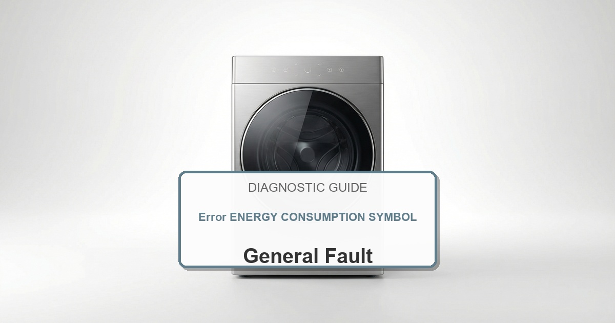 How to Fix Bosch Washer Error ENERGY CONSUMPTION SYMBOL