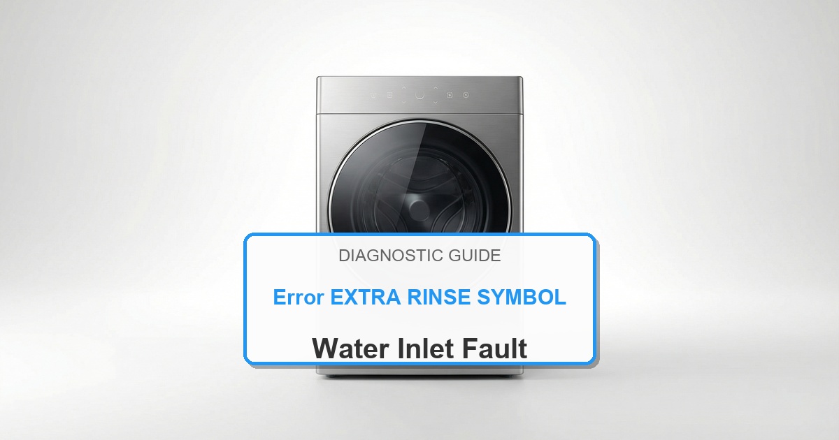 How to Fix Bosch Washer Error EXTRA RINSE SYMBOL