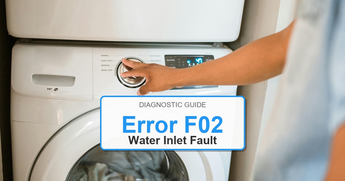 How to Fix Bosch Washer Error F02