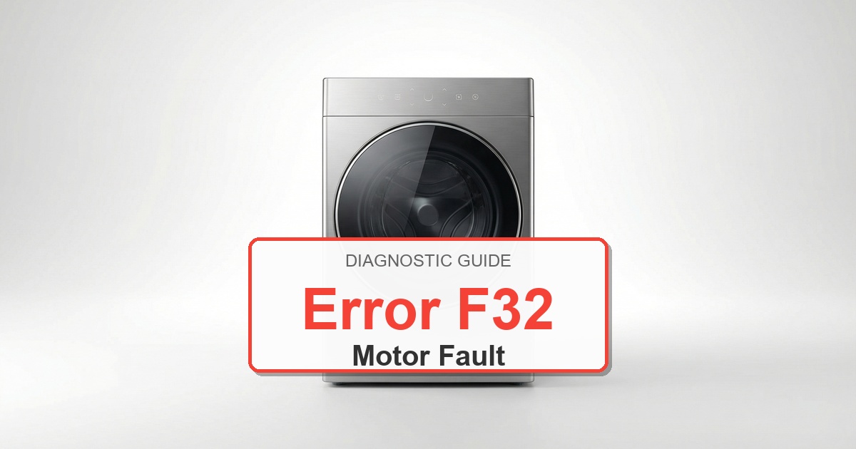 How to Fix Bosch Washer Error F32