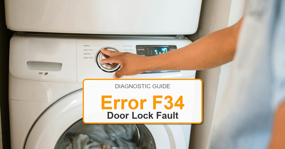 How to Fix Bosch Washer Error F34