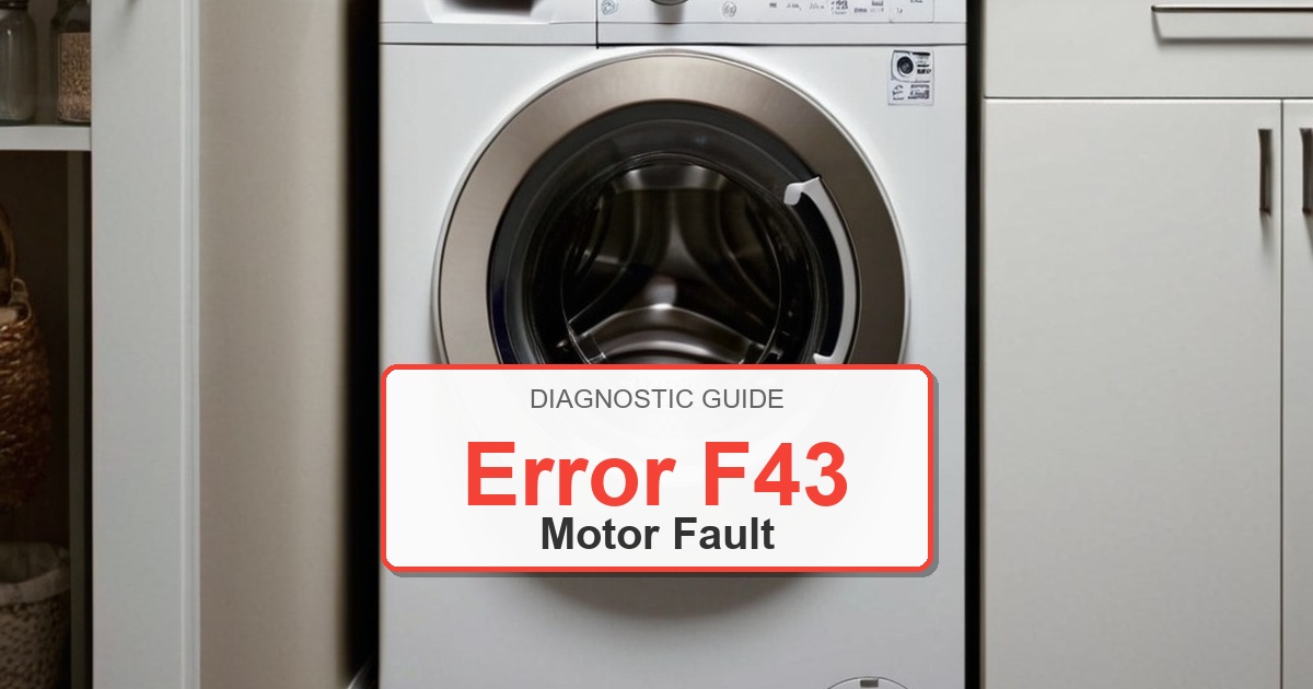 How to Fix Bosch Washer Error F43