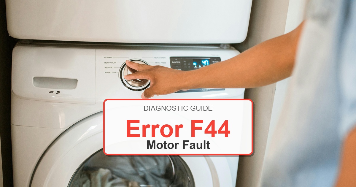 How to Fix Bosch Washer Error F44