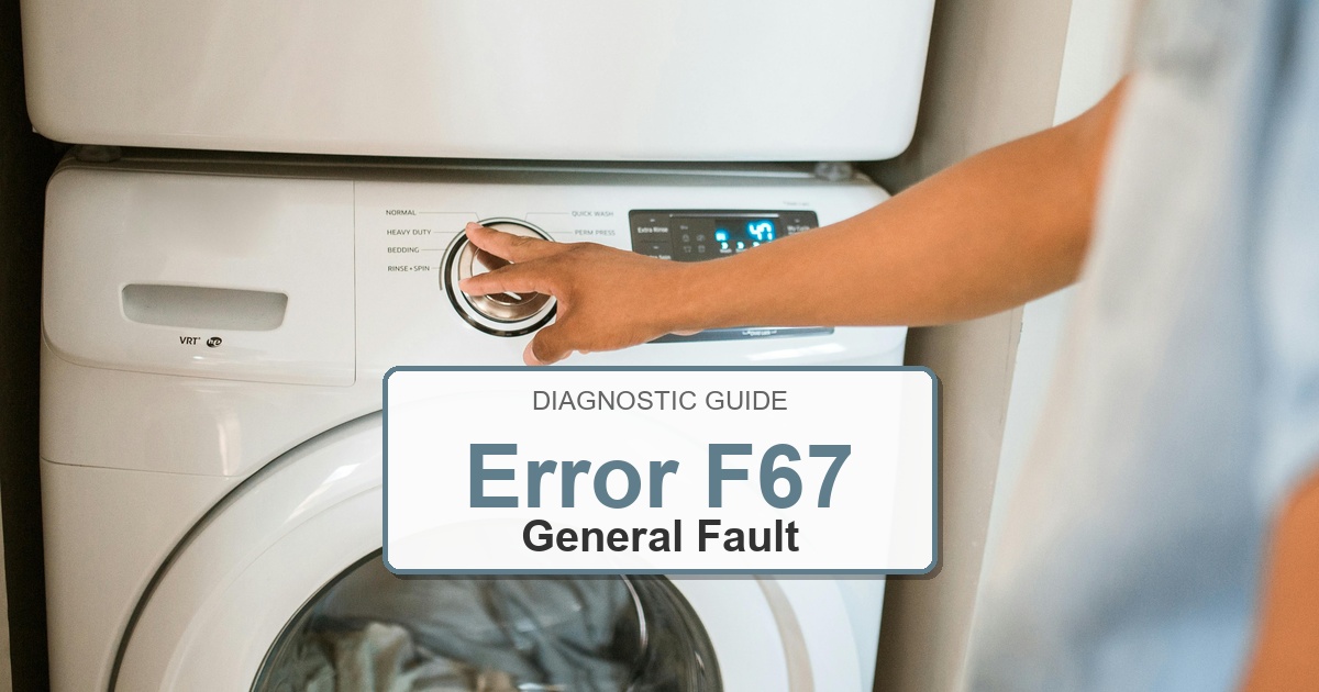 How to Fix Bosch Washer Error F67