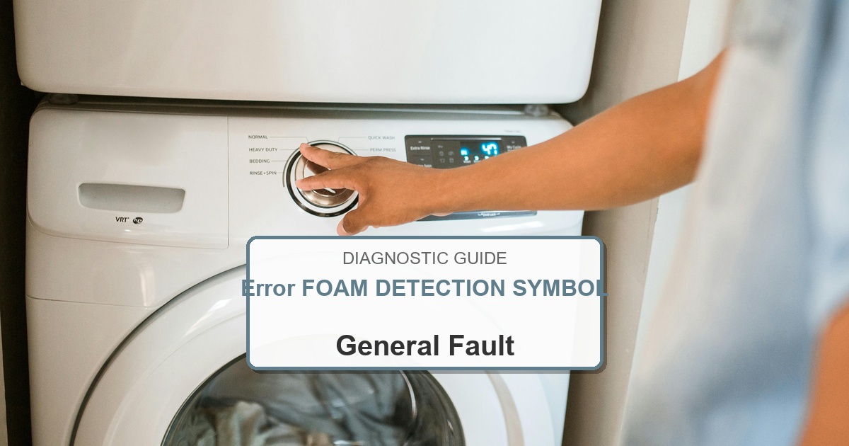 How to Fix Bosch Washer Error FOAM DETECTION SYMBOL