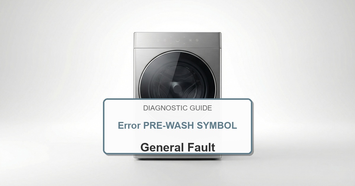 How to Fix Bosch Washer Error PRE-WASH SYMBOL
