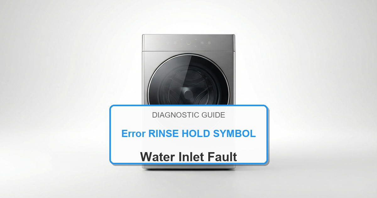 How to Fix Bosch Washer Error RINSE HOLD SYMBOL