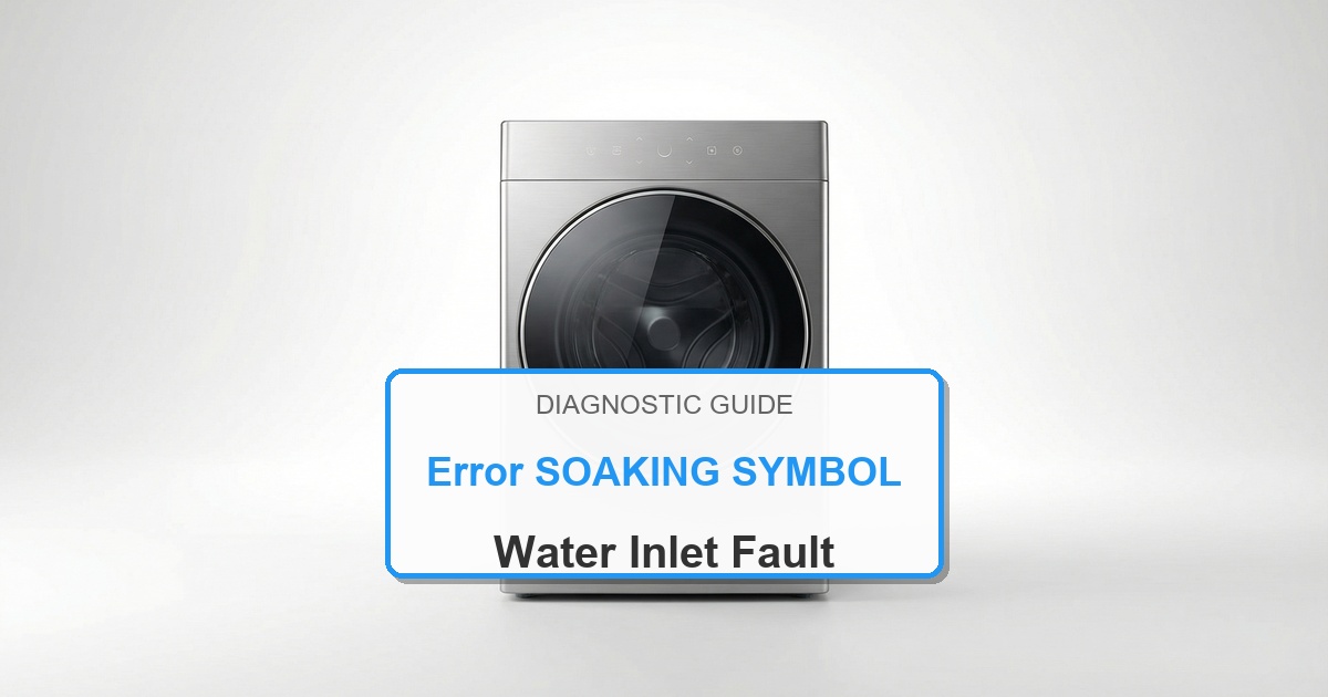 How to Fix Bosch Washer Error SOAKING SYMBOL