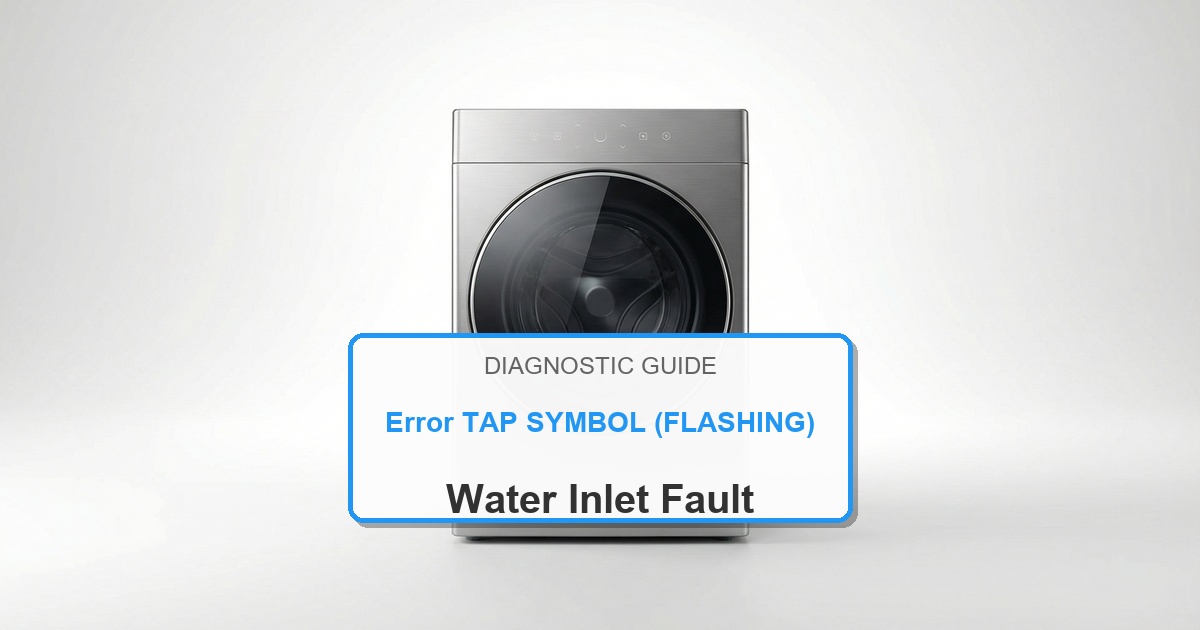 How to Fix Bosch Washer Error TAP SYMBOL (FLASHING)