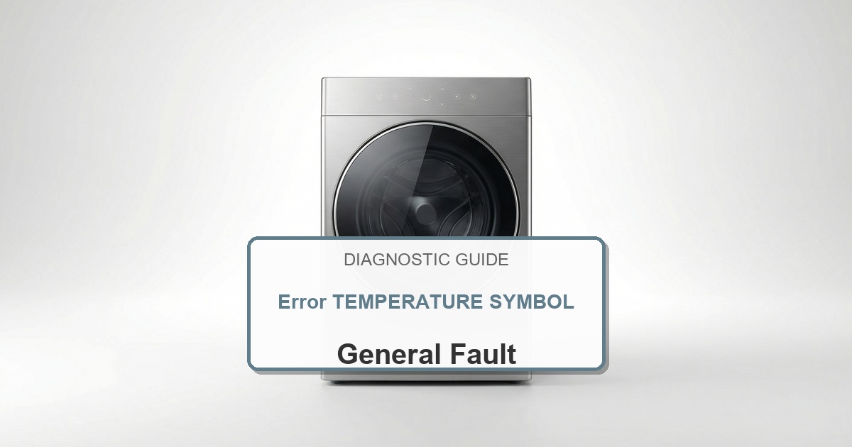 How to Fix Bosch Washer Error TEMPERATURE SYMBOL