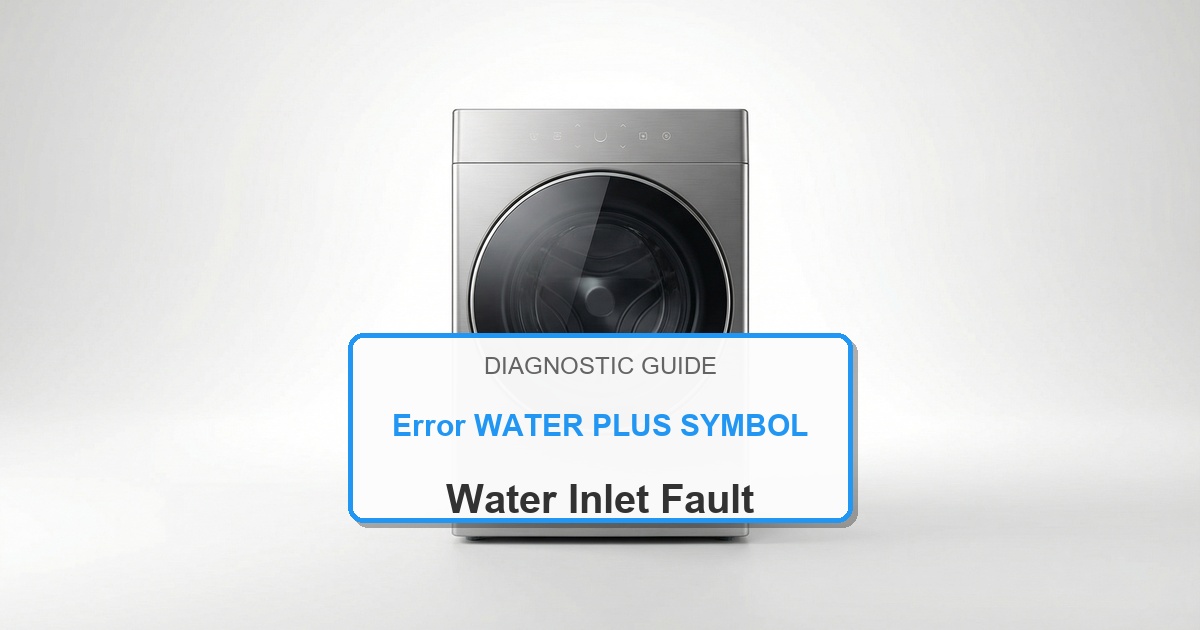 How to Fix Bosch Washer Error WATER PLUS SYMBOL