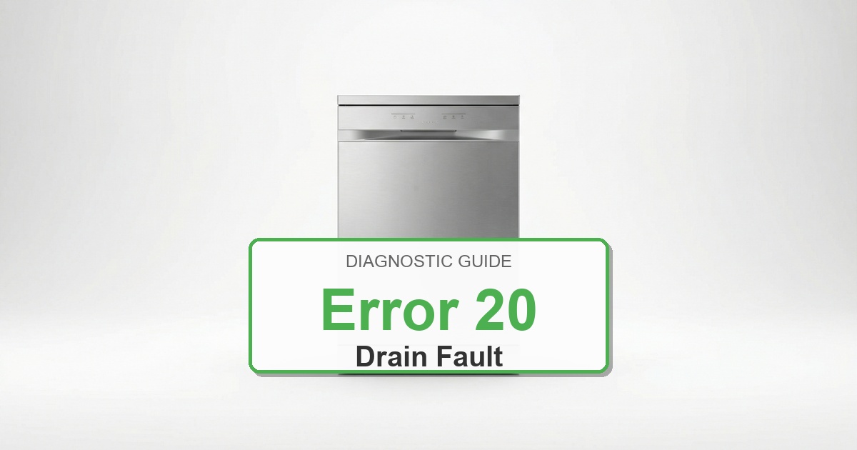 How to Fix Electrolux Dishwasher Error 20