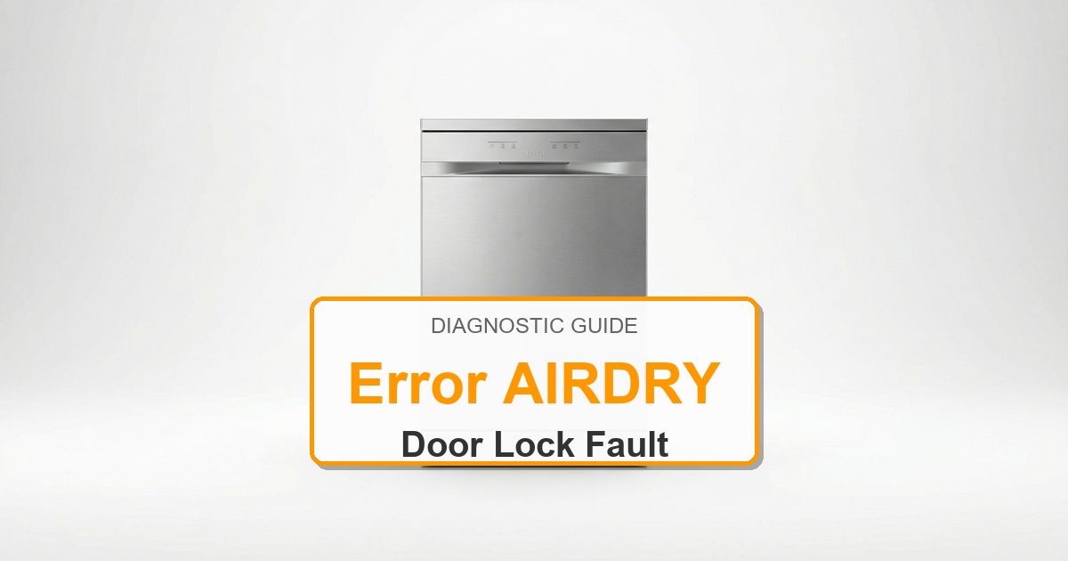 How to Fix Electrolux Dishwasher Error AIRDRY