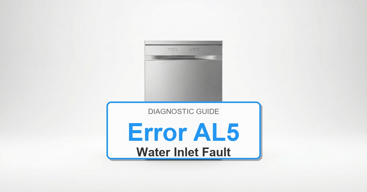 Electrolux Dishwasher Error AL5 overlay image