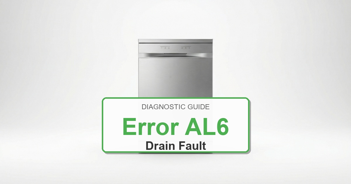 Electrolux Dishwasher Error AL6 overlay image