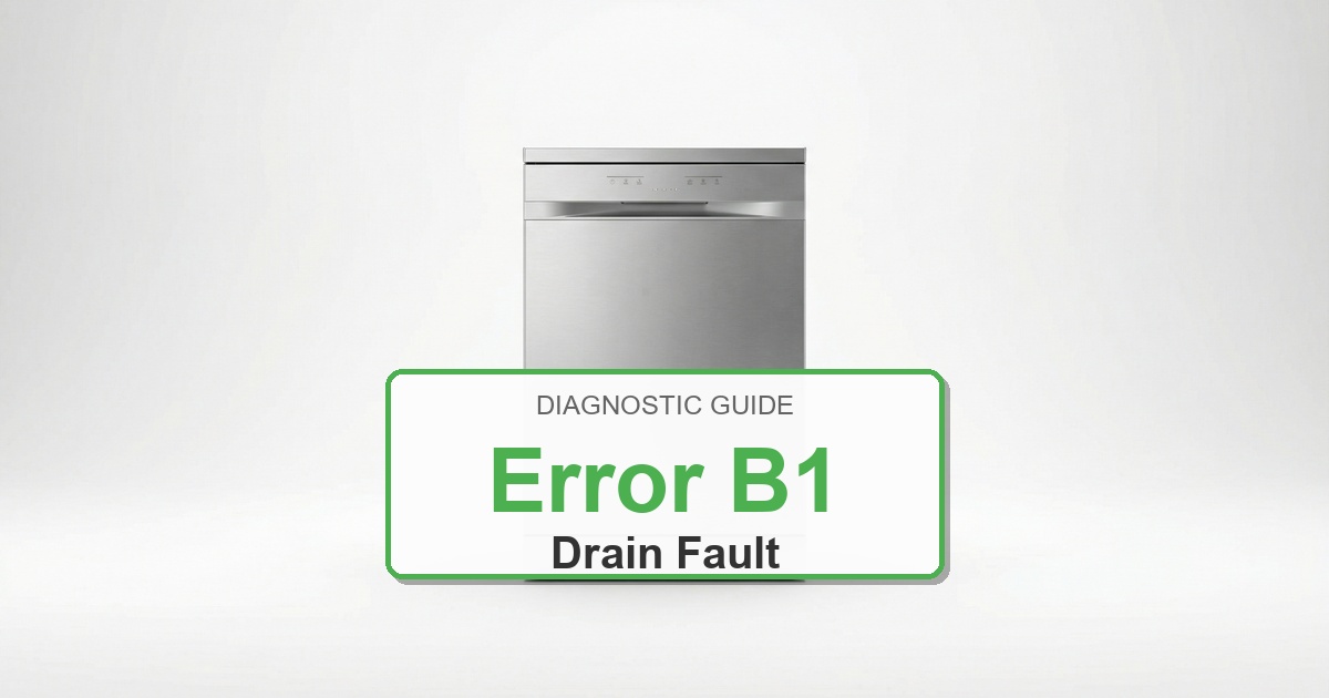 How to Fix Electrolux Dishwasher Error B1