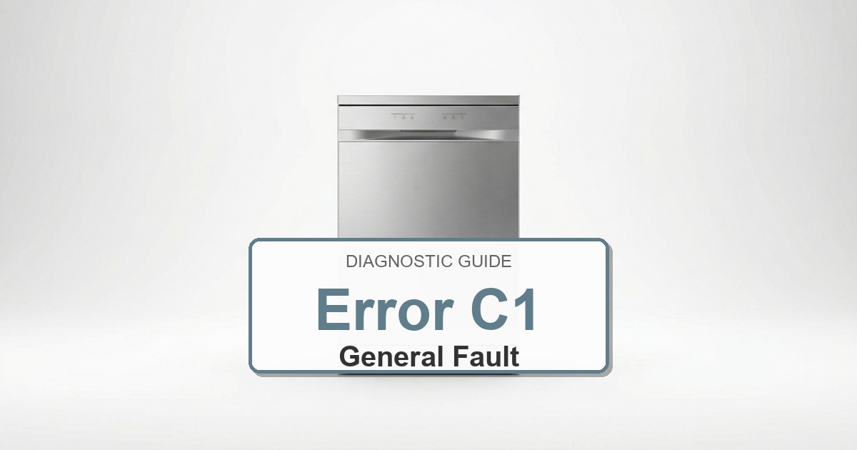 Electrolux Dishwasher Error C1 overlay image