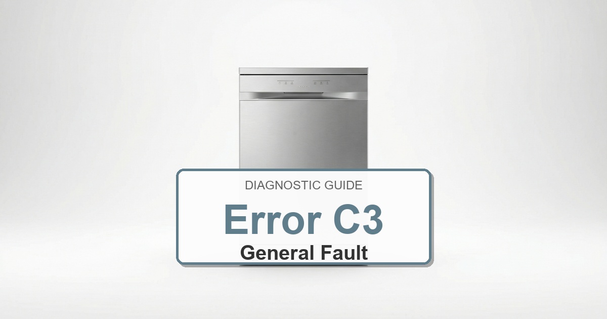 Electrolux Dishwasher Error C3 overlay image