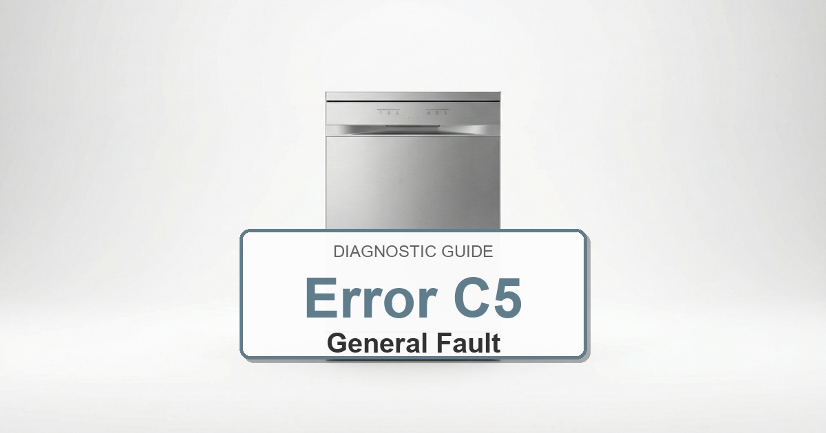 Electrolux Dishwasher Error C5 overlay image