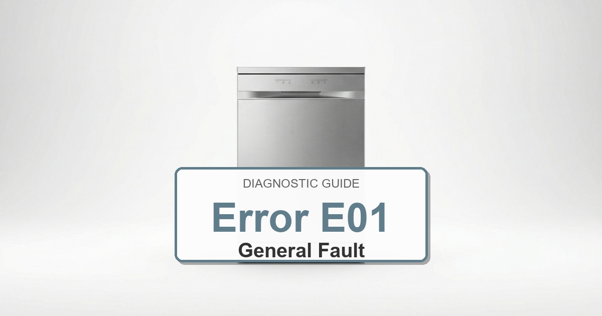 How to Fix Electrolux Dishwasher Error E01