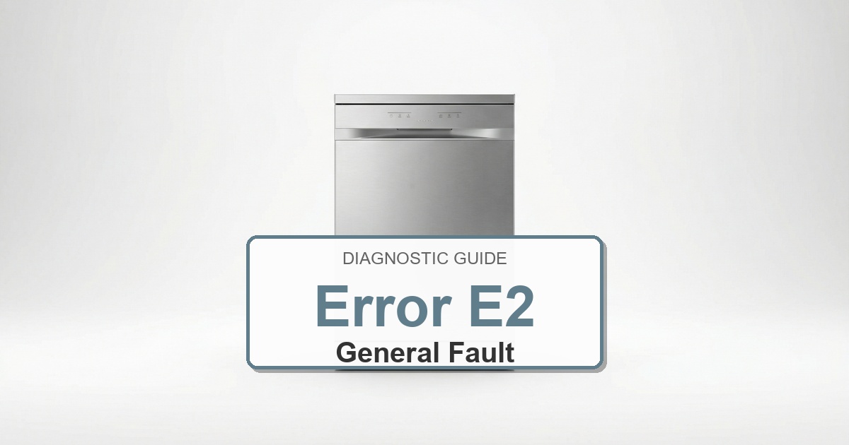 How to Fix Electrolux Dishwasher Error E2