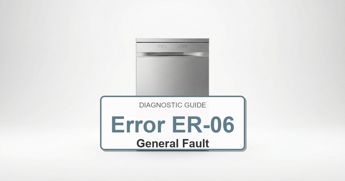 Electrolux Dishwasher Error ER-06 overlay image