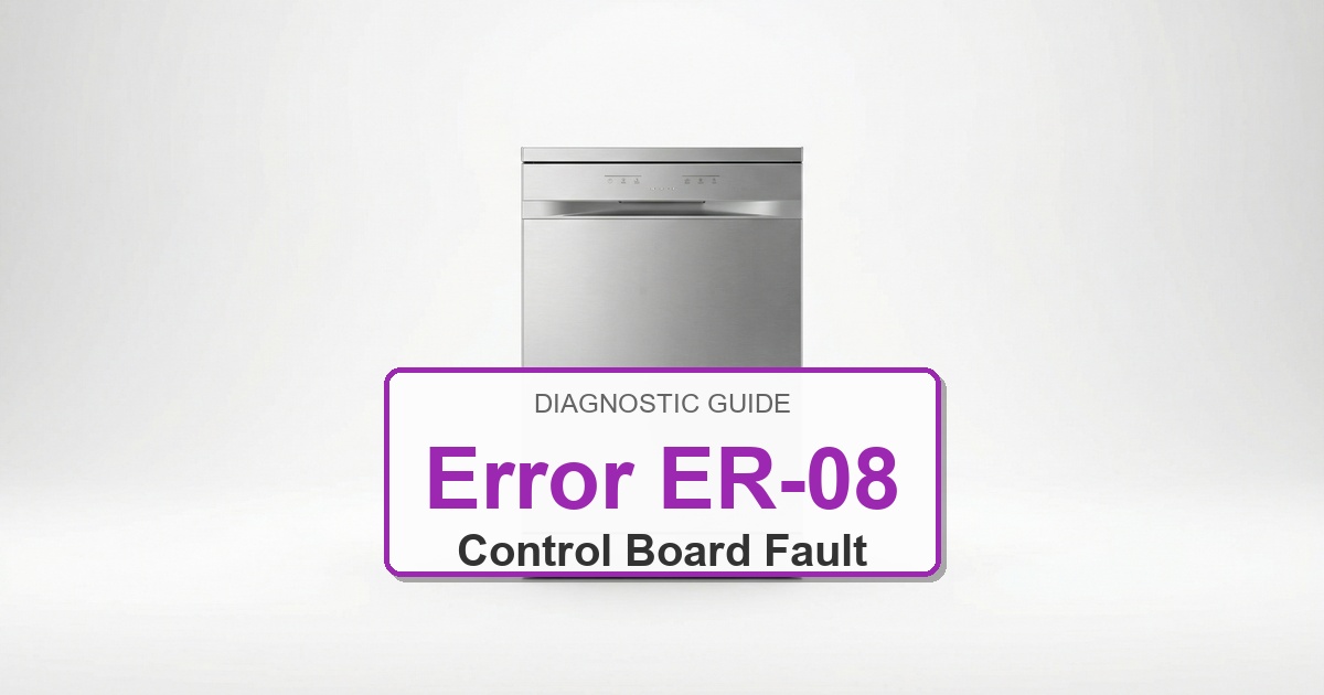 How to Fix Electrolux Dishwasher Error ER-08